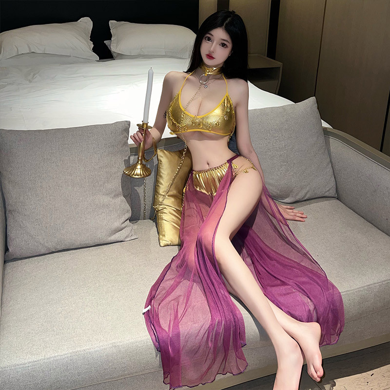 Sexy Lingerie Performance Costume Patent Leather Ancient Style