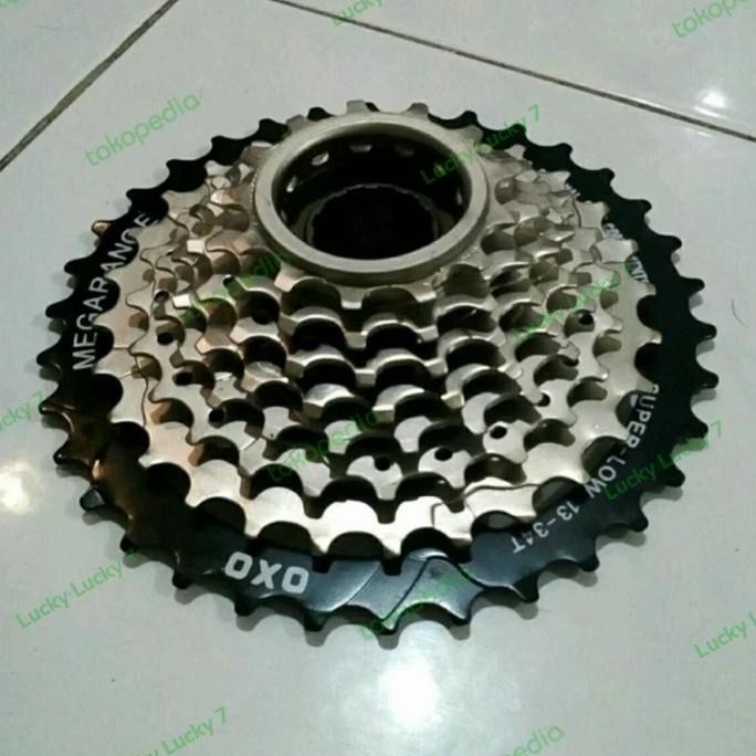 Sproket Sepeda Gear Sprocket 8 speed Ulir OXO megarange Freewheel 8 speed ulir