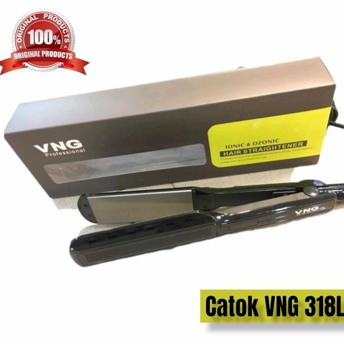 catokan rambut VNG professional 318L ionic & ozonic hair straightener