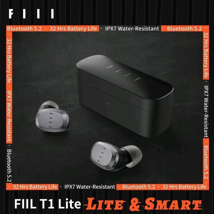 Fiil T1 Lite ENC TWS Earphone Earbud Bluetooth 5.2 Gang IPX7