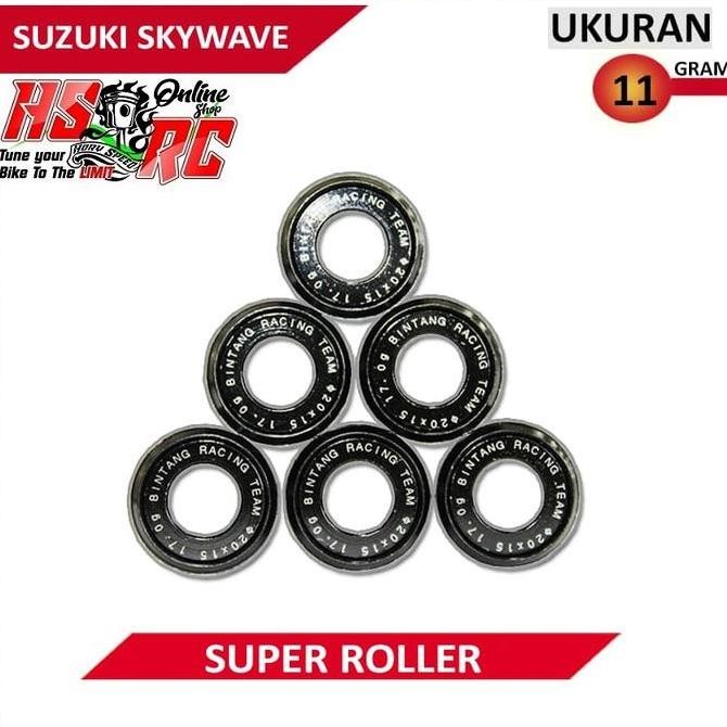 Roller Racing Brt Suzuki Skywave Karburator Ukuran 11 Gram Roler Cvt Matic Skywave Loler Harian Tune