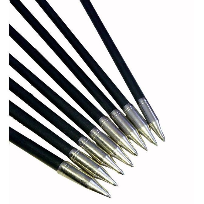 Paket Hobby Busur Panah Aluminium Wood + Anak Panah Fiberglass 6pcs