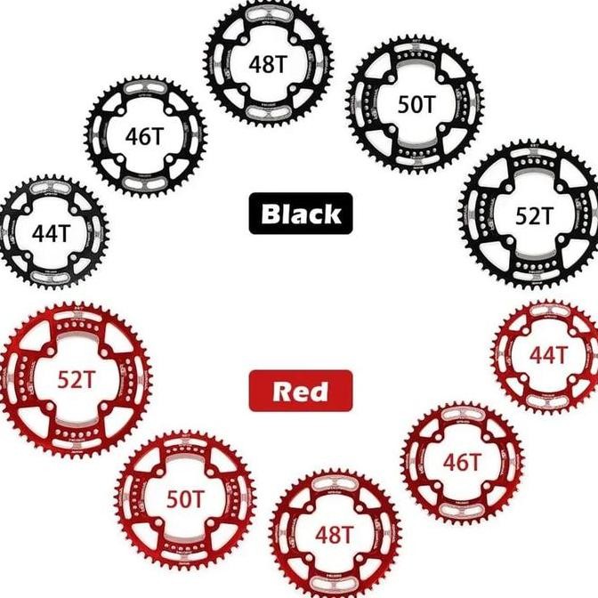 Chainring BD Snail 44T 46T 48T 50T BCD 104 BCD narrow wide bulat round untuk single crank chainring