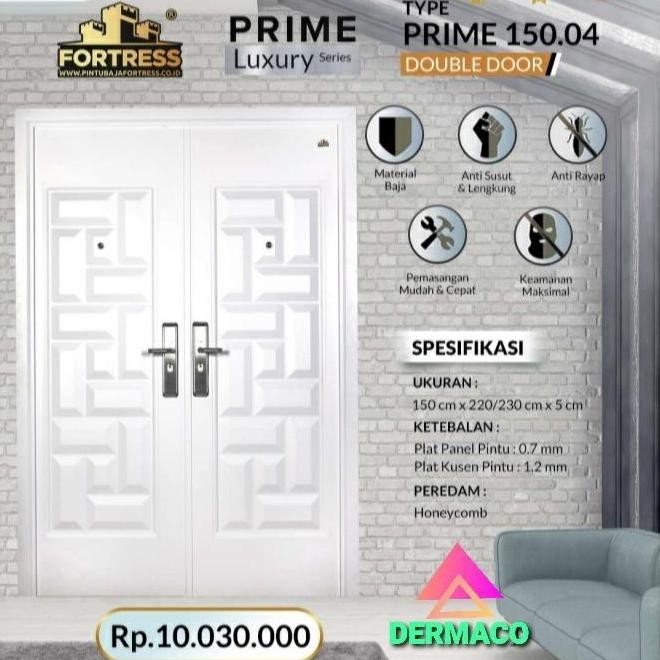 FORTRESS PRIME 150.04 PUTIH / PINTU UTAMA / PINTU BAJA FORTRESS 150 CM
