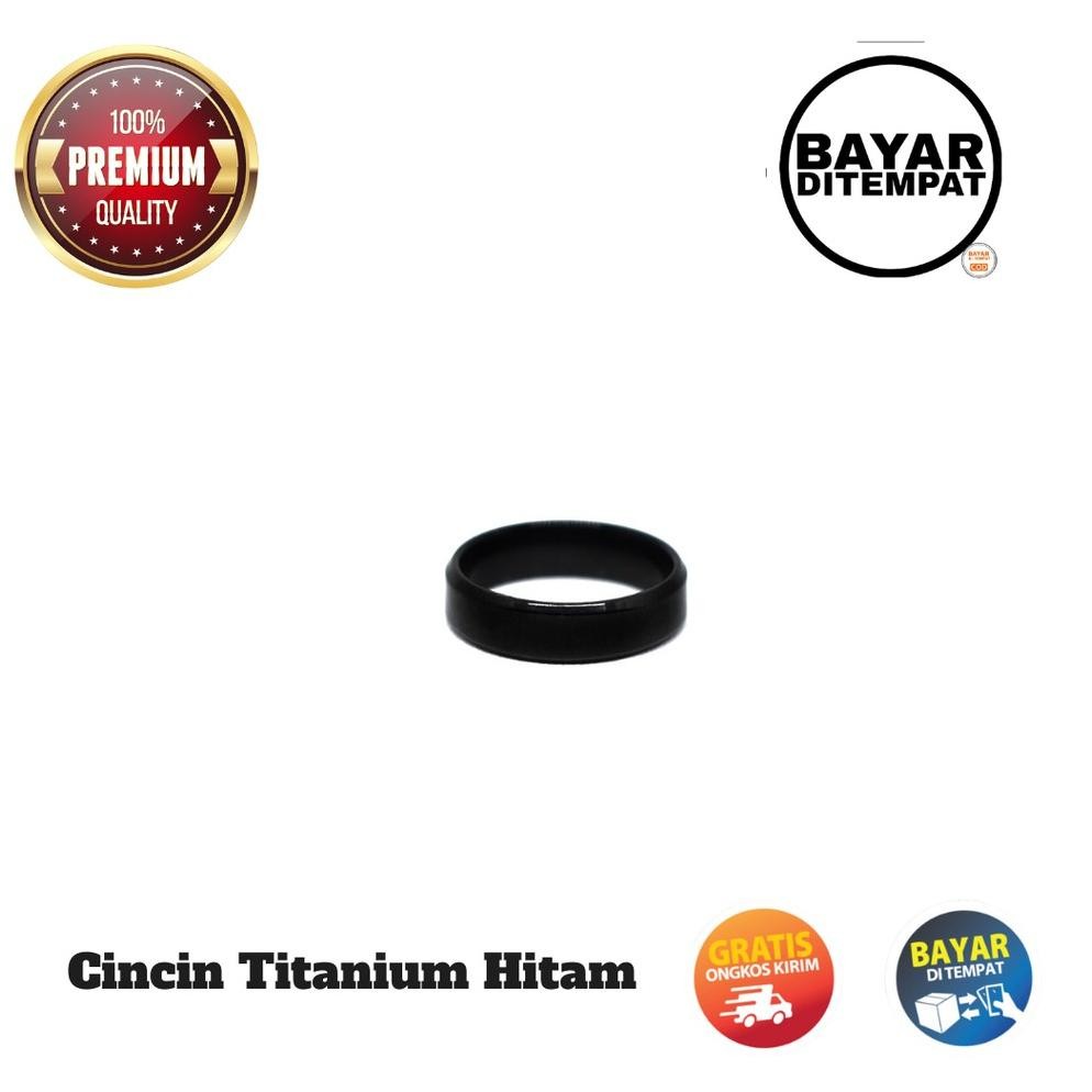 Terbaik Today Cincin Titanium Couple Pria Wanita Kapel Cople Coupel Sama Pacar Orion Black Stainless