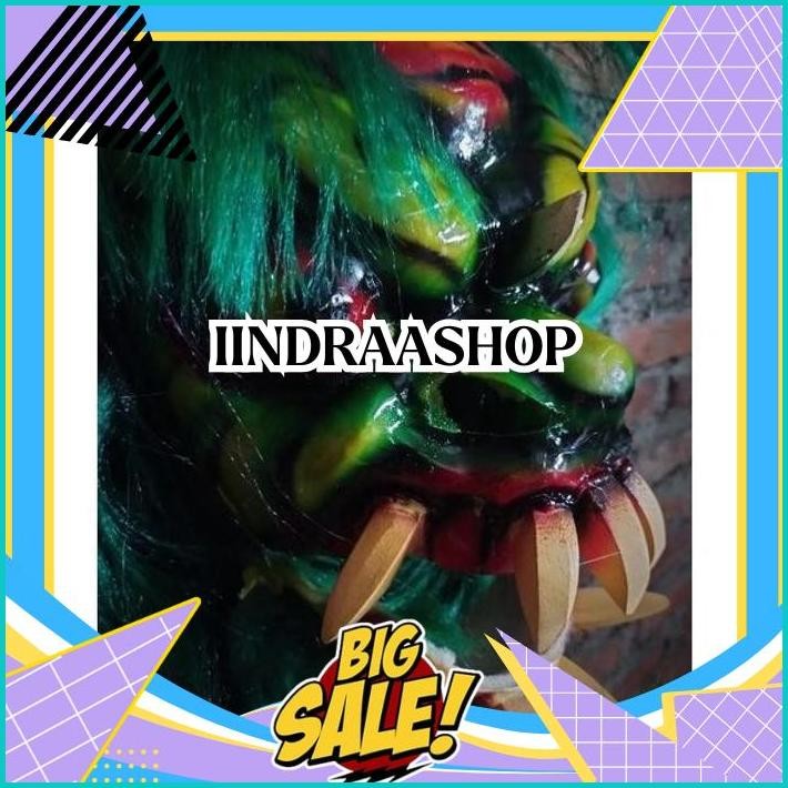 GEDRUKAN TOPENG MOSTER GEDRUK /TOPENG SPON MAINAN GIGI KAYU SERAM /TOPENG GERDUK MURAH