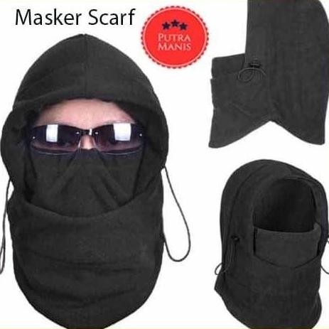 (Best) Masker Scarf multifungsi ninja kupluk maker topeng maling penutup muka