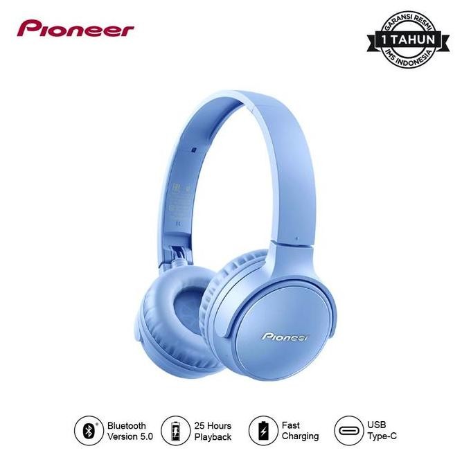 Pioneer Bluetooth Headphone Se-S3Bt - On Ear Headphone Bluetooth