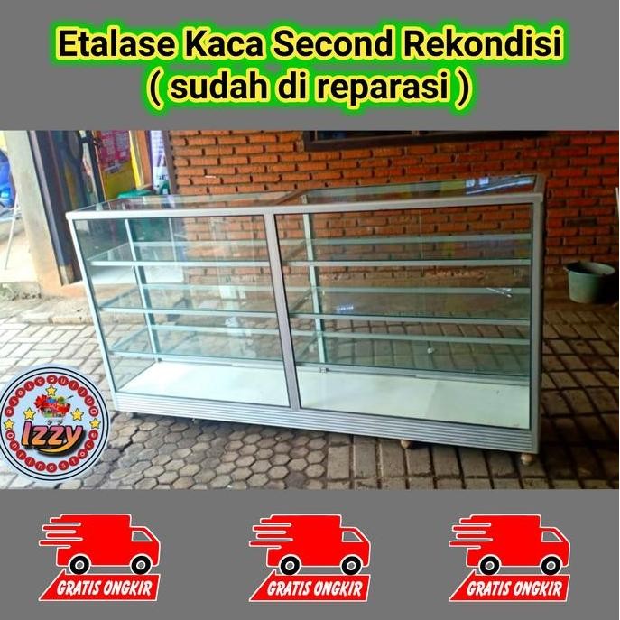 Etalase Kaca Second Rekondisi (Bekas Dan Sudah Di Reparasi) 2709