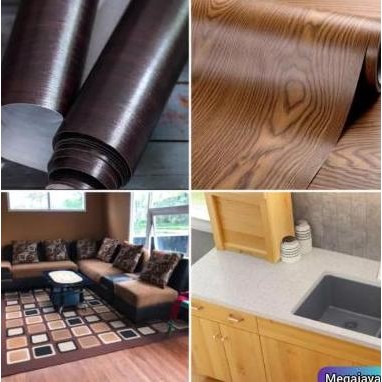 New Sticker Wallpaper Pvc Premium Marmer Tekstur Tebal L-122Cm x P-25Cm Memiliki Lem Cocok digunakan