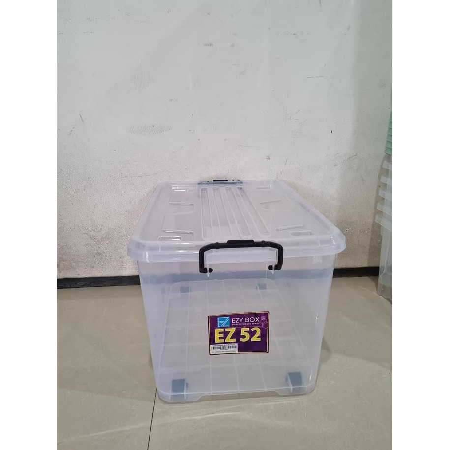 Container Box EZY 52L Bening / Box transparan