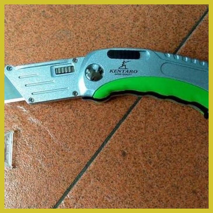 SALE KENTARO PISAU CUTTER LIPAT BAJA CARBON STEEL HEAVY DUTY JAPAN QUALITY PRIVASI AMAN