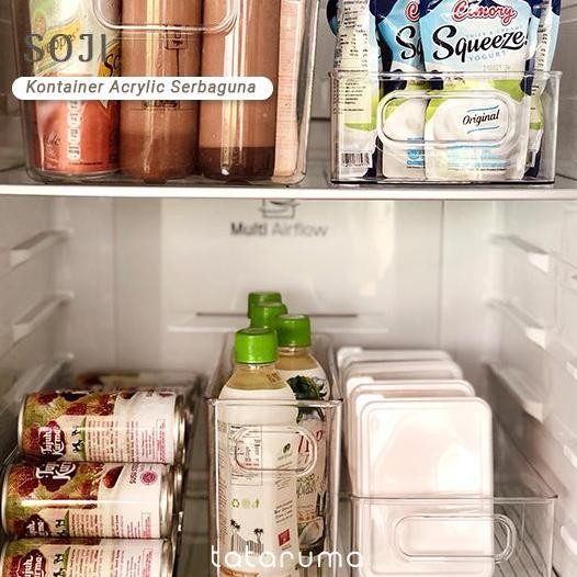 SOJI - Tempat Penyimpanan Makanan Kontainer Box Kulkas Akrilik