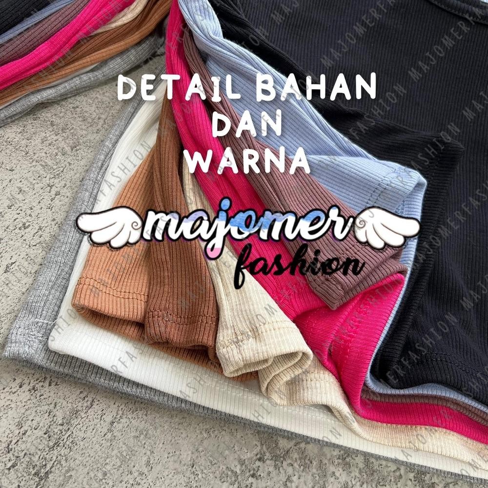 Best MAJOMER | DEEPU CROP TOP - KAOS BASIC LENGAN PANJANG WANITA