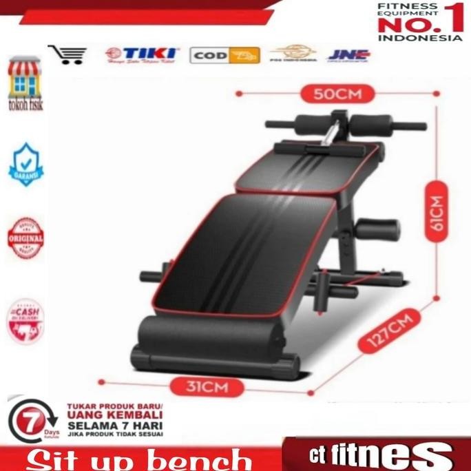 Alat fitnes sit up bench