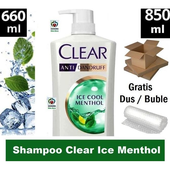 Shampoo Clear Anti Ketombe Ice Cool Menthol 660ml / Complete Soft Care 660 ml