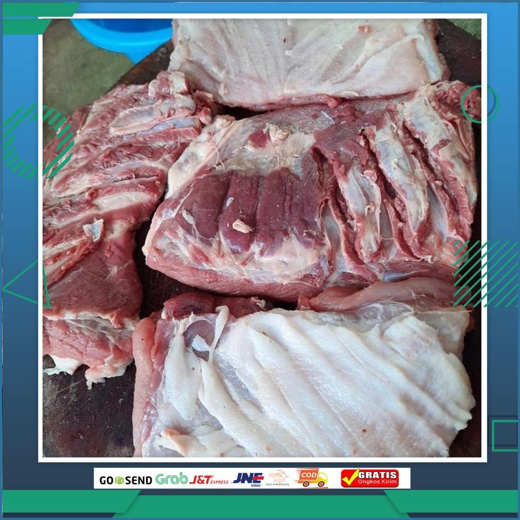 Samcan Perut Babi Tanpa Kulit- Daging B2 Segar Tanpa Kulit Premium Quality Untuk Bbq & Grill Dari Ja
