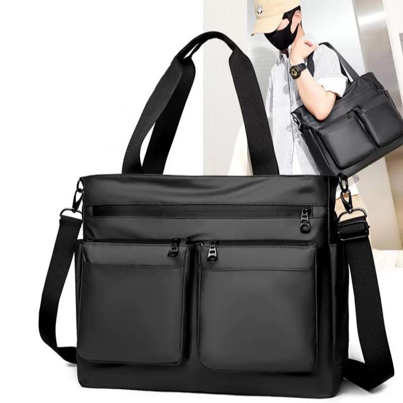 Special Tas Tote Bag Pria Sling bag Import Tas Selempang Bahu Pria Tas Kerja Selempang Laptop Anti A