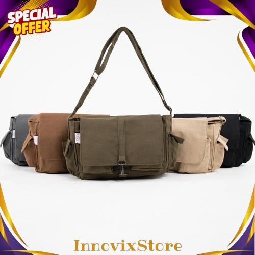 Megan Y2k Bag by Money Alter / Tas Selempang Bahan Kanvas / Military Bag Promo