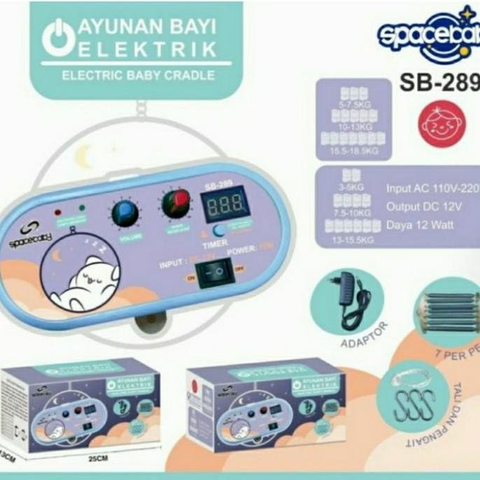 Mesin Ayunan Bayi Elektrik Spacebaby Sb 289
