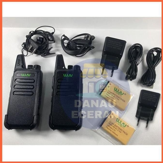 WLN HT WLAN KD C1 Walkie Talkie KD-C1 UHF Full Set 2PCS