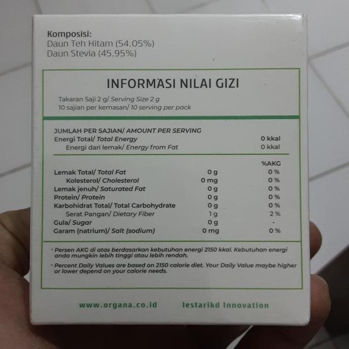 BEST SELLER T ORGANA ORIGINAL WITH STEVIA - T ORGANA RASA LECI - SWEET TEA ZERO SUGAR BEBAS GULA - T