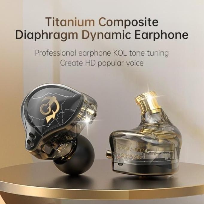 Qkz X Hbb Titanium-Coated Diaphragm Driver Hifi In Ear Earphone
