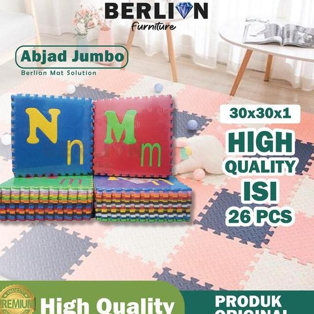 Matras Puzzle Abjad Jumbo Az Kaet Lantai Puzzle Lantai Playmat