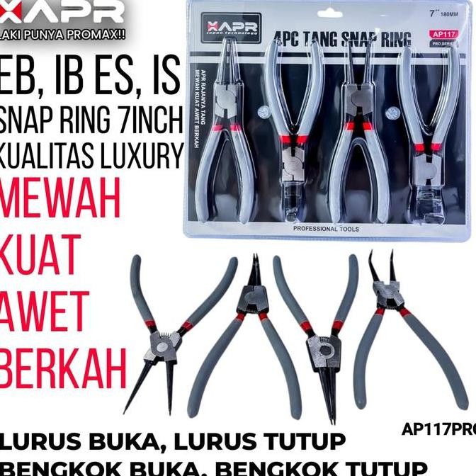 Xapr Japan Promo Ap117Pro Tang Snapring Panjang Tang Circlip Ukuran 7-Inch Pembuka Ring Snap Ring-