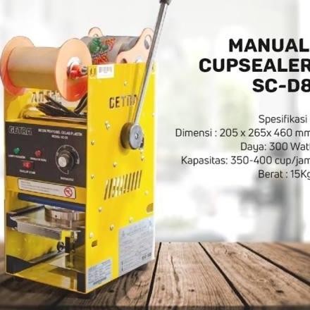 Cup Sealer Getra SC D8 Mesin Press gelas cup
