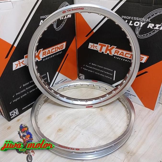 velg TK racing ring 18 160 185 dan 185 215 hole 36 warna silver