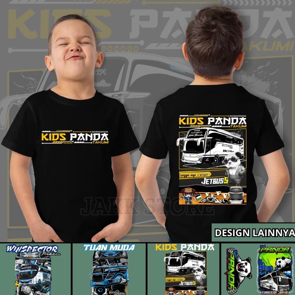 Eelic Baju Bus Kids Panda Jb 5 Anak Laki Laki Perempuan Usia 4 5 6 7 8 9 10 11 12 Tahun Di-111