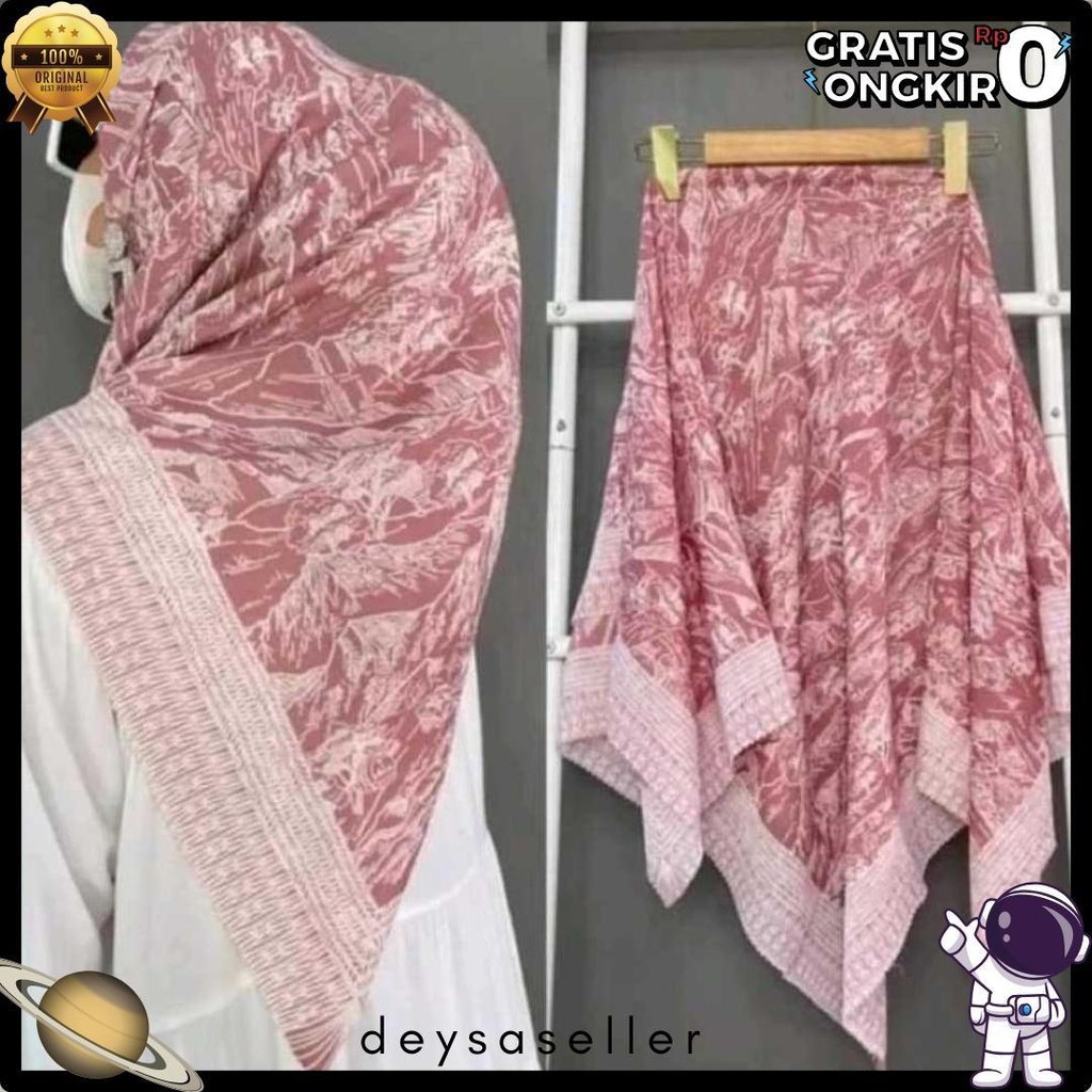 Cod Hijab Leopard Voal Motif Segi Empat Adem Sr