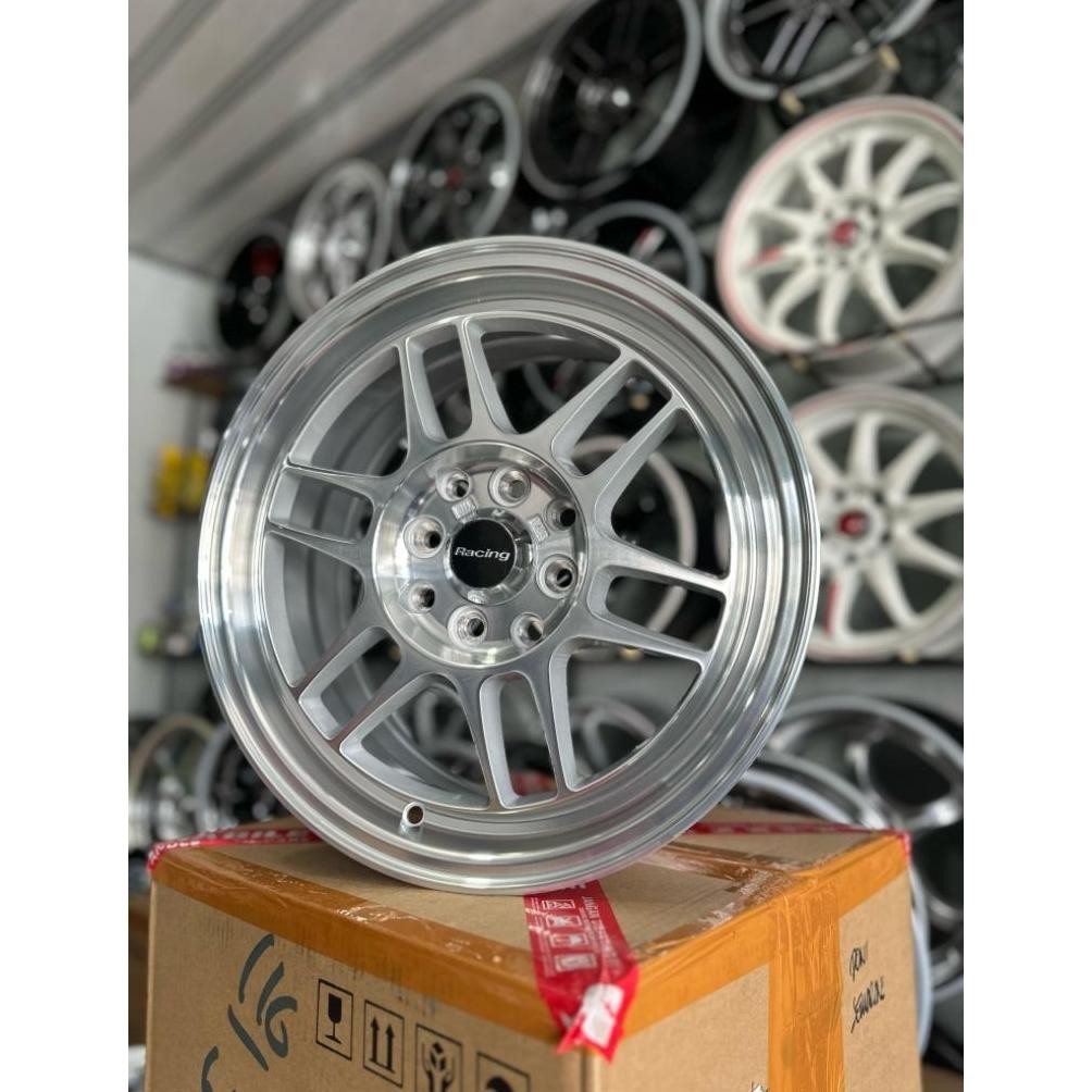 velg enkei rpf r15 full polish pcd 4x100/114 lebar 6,5 kondisi baru