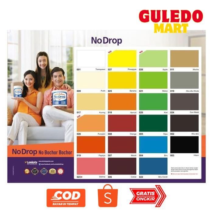 Big Sale m-4 fn-56 NO DROP KILOAN KALENG 1 KG WARNA READY MIX CAT PELAPIS ANTI BOCOR WATERPROOFING N