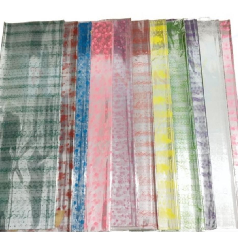 50Lembar Plastik Parcel Motif 7590Cm Opp Kaca Motif Opp Souvenir