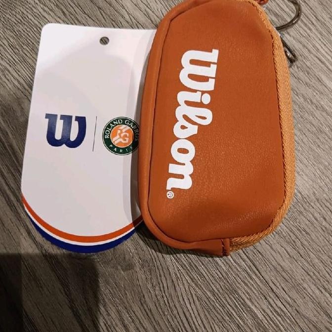 wilson roland garros gantungan kunci tas mini coklat roland garros miniature gantungan aksesoris tas