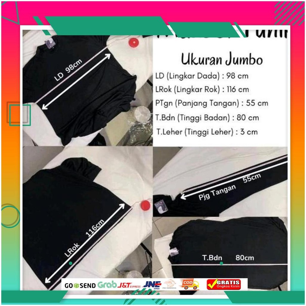 Manset Tunik Rayon Premium | Manset Kaos Model Tunik Bahan Rayon Premium | Tunik Kaos Wanita Bahan R