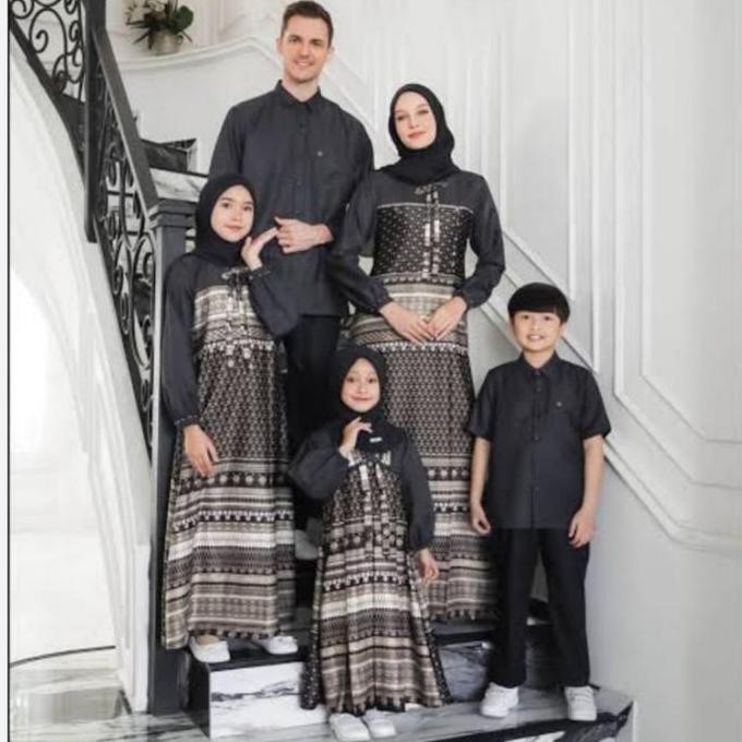 Gamis set raya keluarga idulfitri