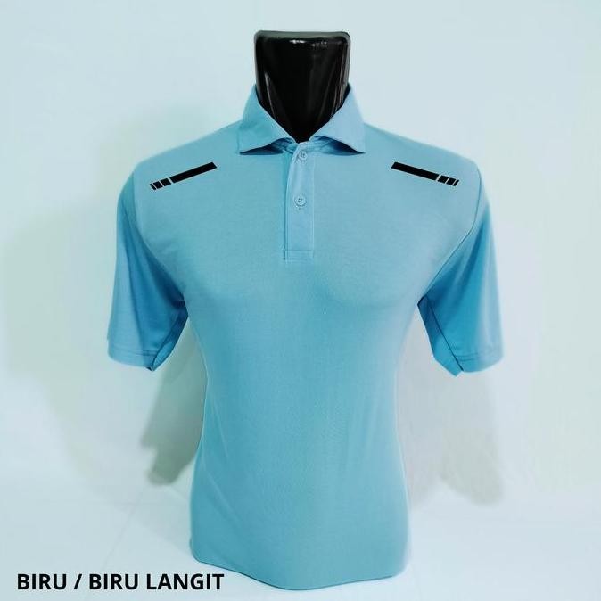 Kaos Polo Pria / Baju Atasan Pria Dewasa Kancing Berkerah Warna Army Jumbo 4XL PL002