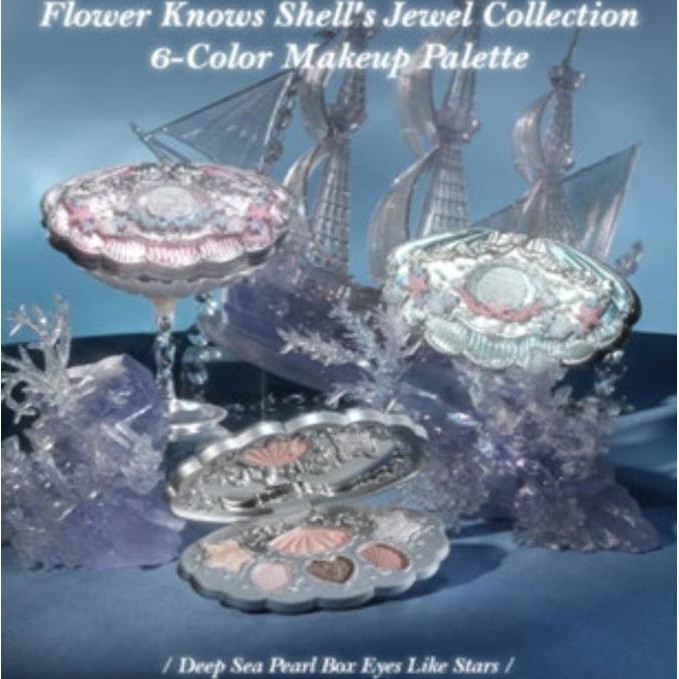 [READY ORI] Flower Knows Eyeshadow Flower Knows Shell's Jewel Eyeshadow Flower Knows Makeup LAT