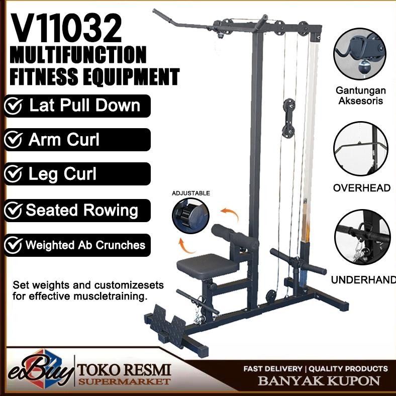 EbuyAlat Fitness Lat Pull Down Crossover Rowing Alat Fitness Multifungsi Lat Pull Down