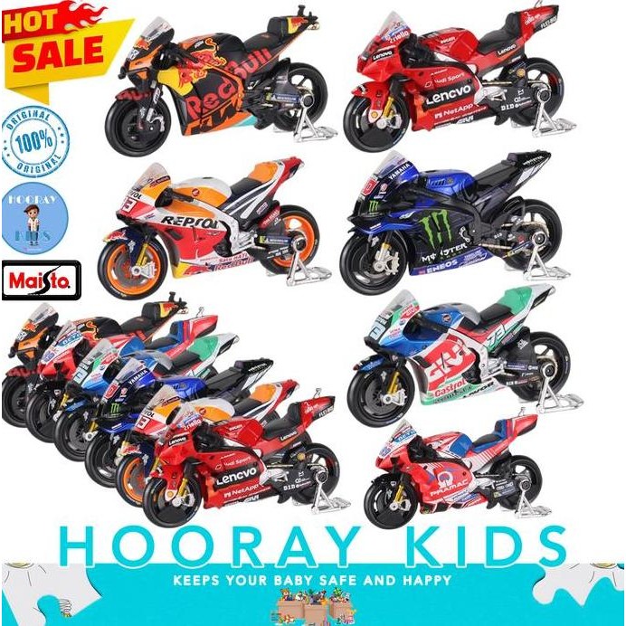MAINAN MOTOR MOTO GP HONDA YAMAHA DUCATI KTM DIECAST MAISTO ORIGINAL