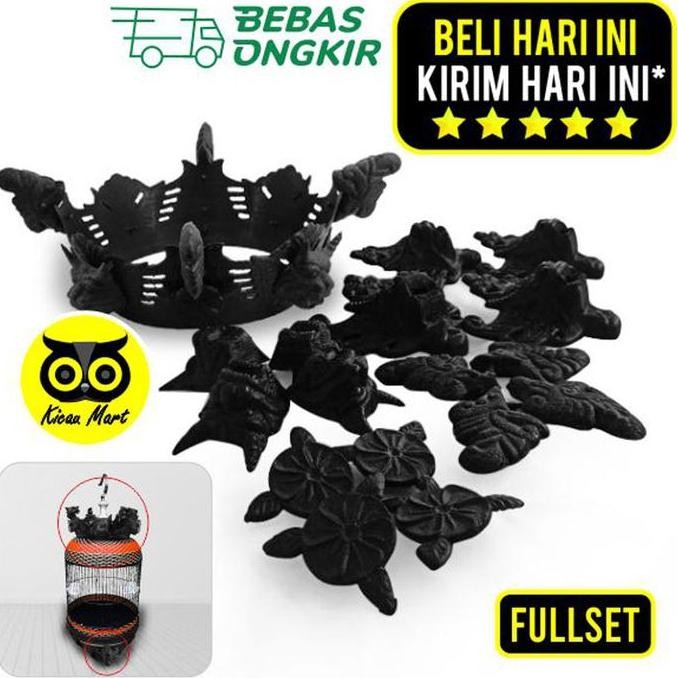 best produk] Mahkota barong fullset plus kaki variasi sangkar burung perkutut