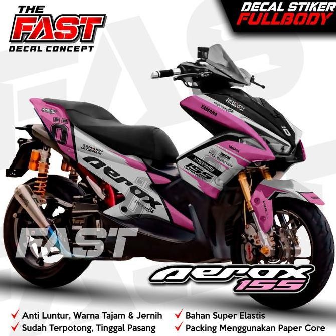Decal Aerox 155 VVA Old Ohlins di Racing - Dekal Stiker Aerox Lama Decal Stiker Motor Aerox Lama Dek