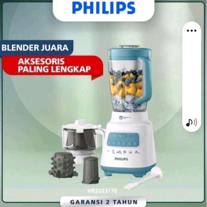 Philips HR2223/70 2 Liter Blender Choper & Bumbu