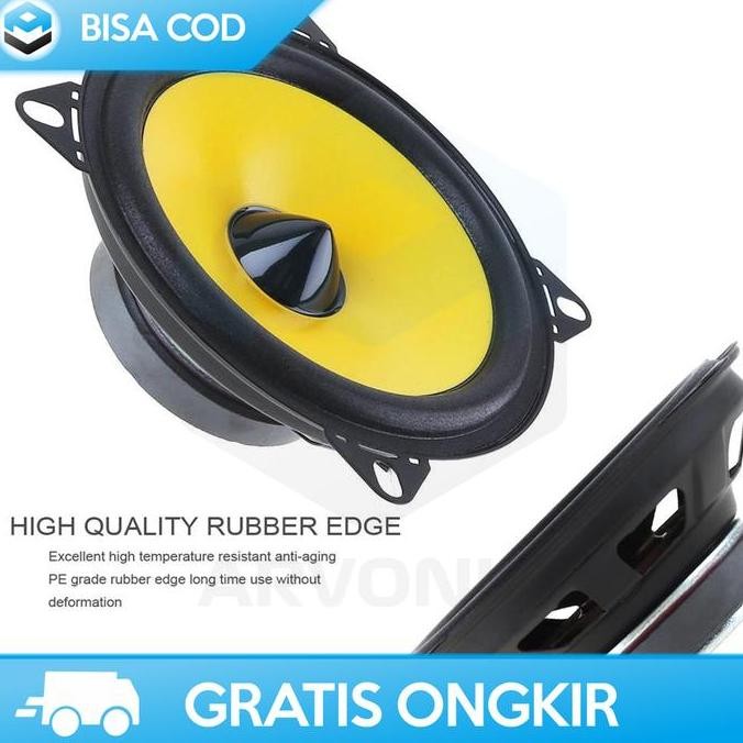 Speaker Subwoofer 4 Inch Super Bass 6 Watt Pengeras Suara Pintu Mobil