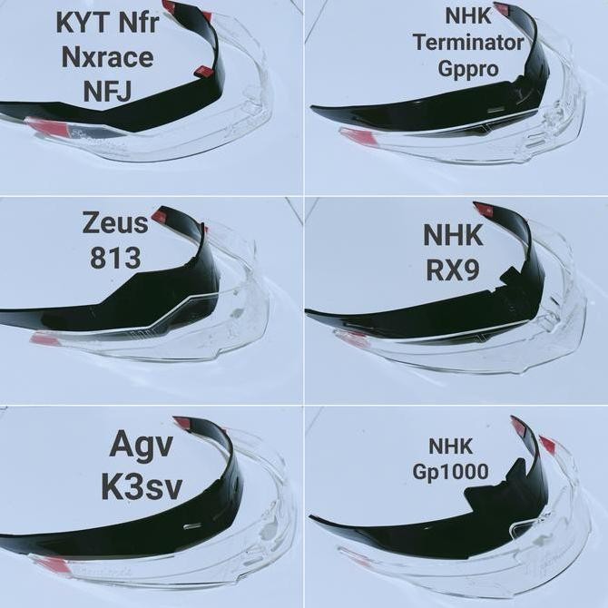 Terlaris- Spoiler Helm Kyt R10 K2R Rc7 Tt Course Vendetta Falcon Gp1000 Rx9 Dll -Gratisongkir Motorc