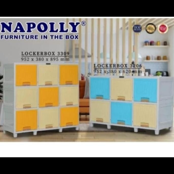 BEBAS ONGKIR - Lemari Plastik NAPOLLY/Locker Box NAPOLLY