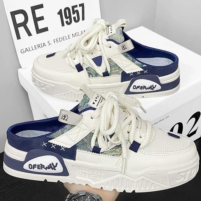 Sepatu Sandal Slip-on K51 Sepatu Sneakers pria Sepatu cowok trendy Sneakers Trip Sepatu trendy Free 